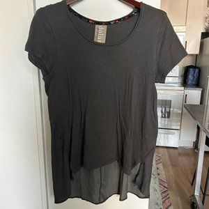 Anthropologie Mixed Media High Low Tee